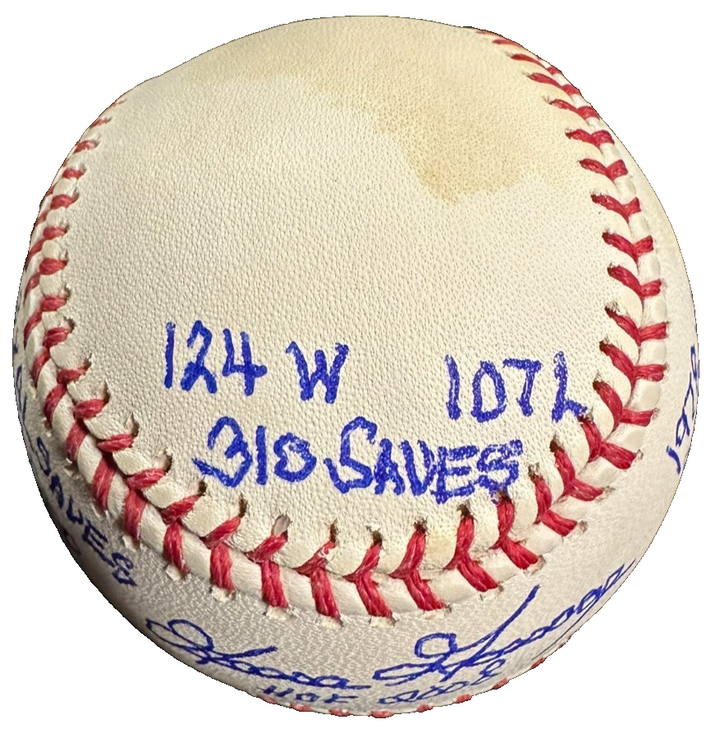 Goose Gossage Autographed Yankee Stadium Final Season 9x Stats Baseball