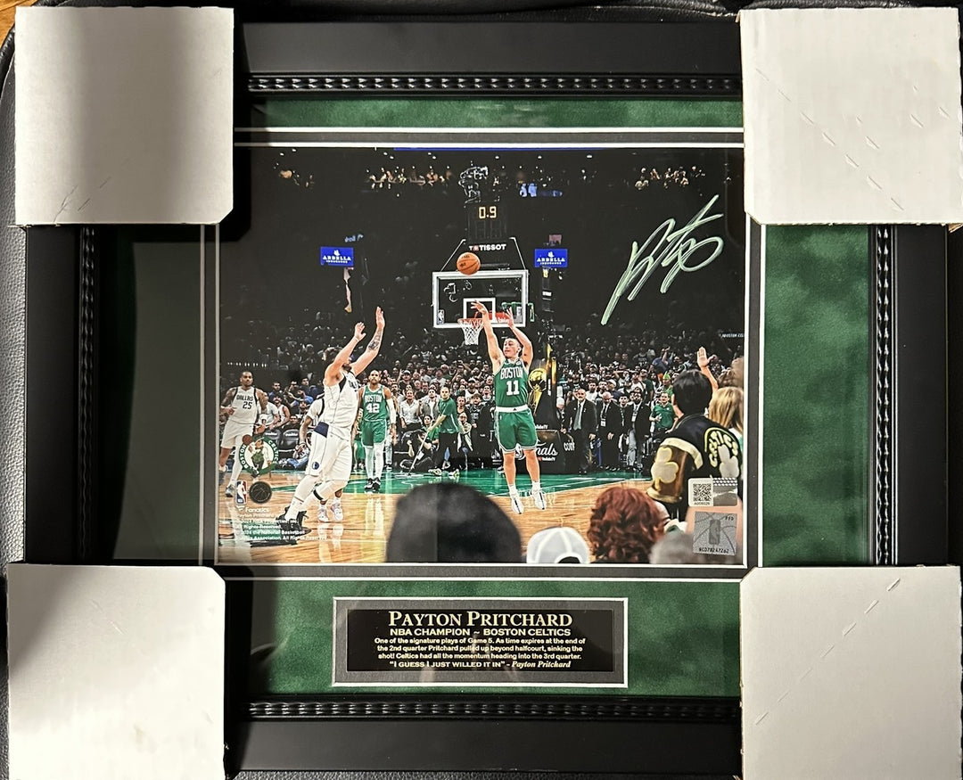 Payton Pritchard Autographed 8x10 Boston Celtics 2024 NBA Finals Photo