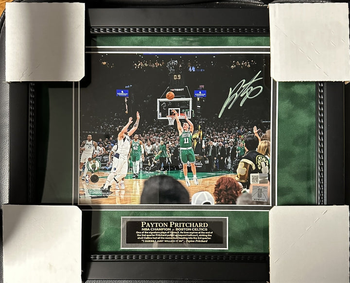Payton Pritchard Autographed 8x10 Boston Celtics 2024 NBA Finals Photo