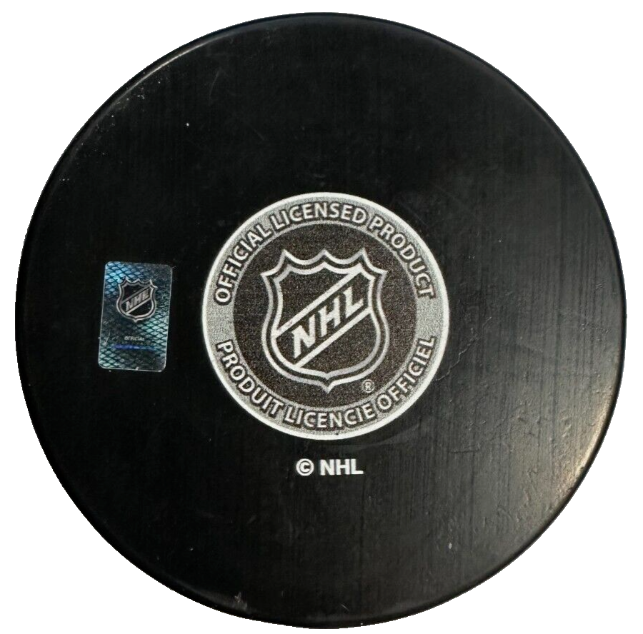 Wayne Cashman Autographed Boston Bruins 100th Anniversary Hockey Puck NHL