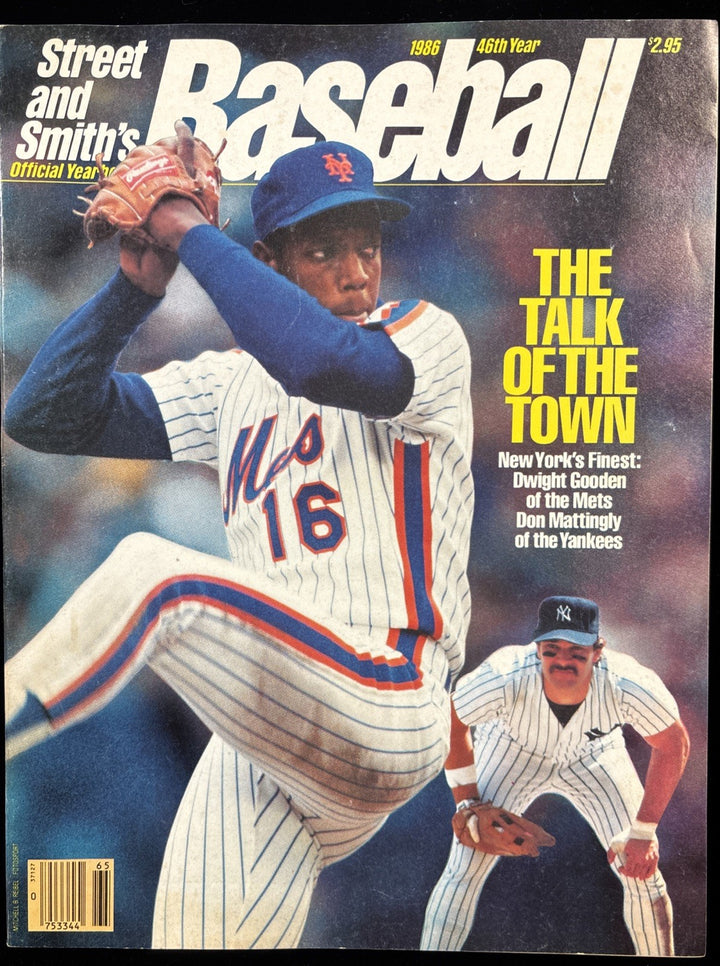 1986 Street & Smiths Baseball Yearbook Dwight Gooden / Don Mattingly Yankees
