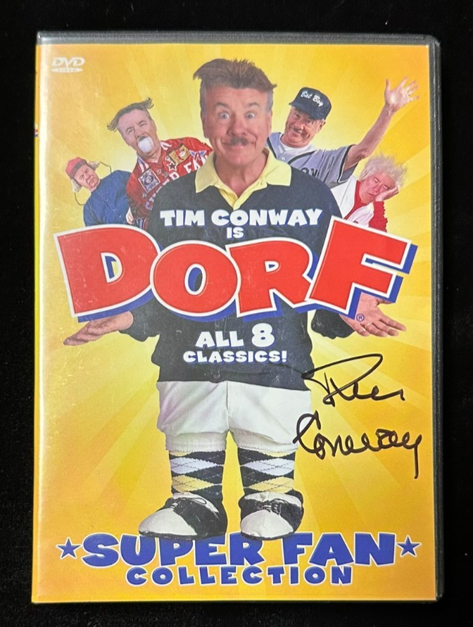 Tim Conway is Dorf Autographed DVD Case