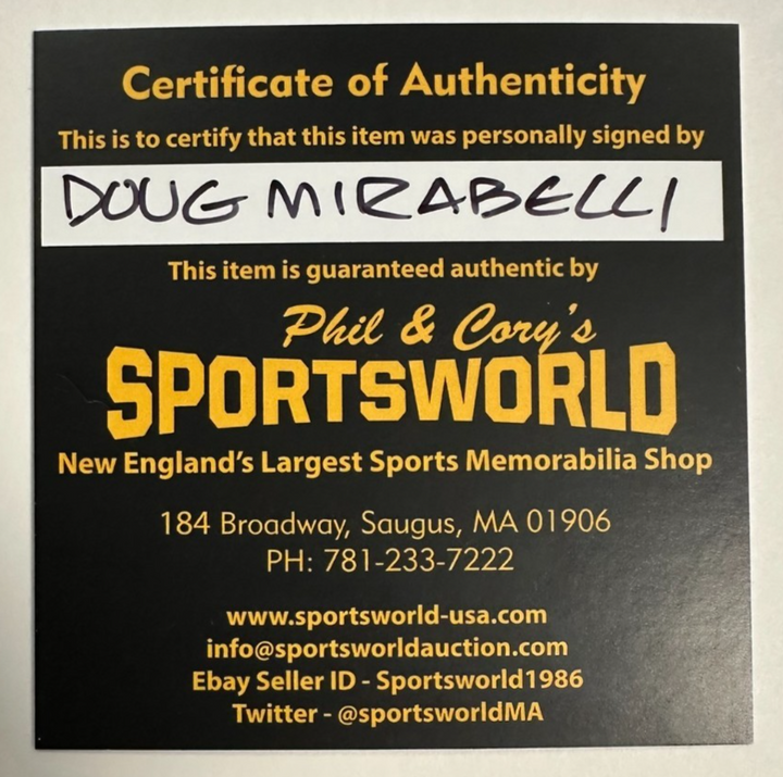 Doug Mirabelli Autographed 2007 World Series Baseball Boston Red Sox