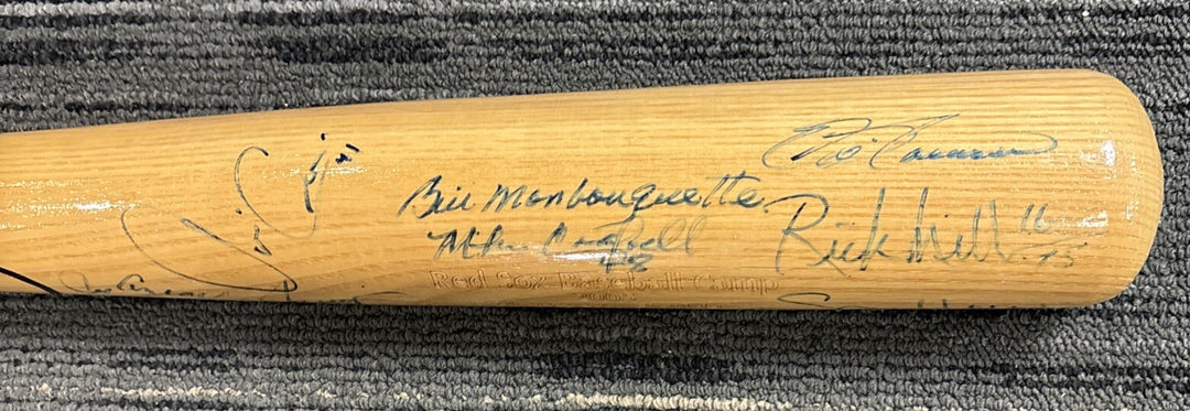 2005 Red Sox Fantasy Camp Signed Baseball Bat Monbouquette Bell Etc.