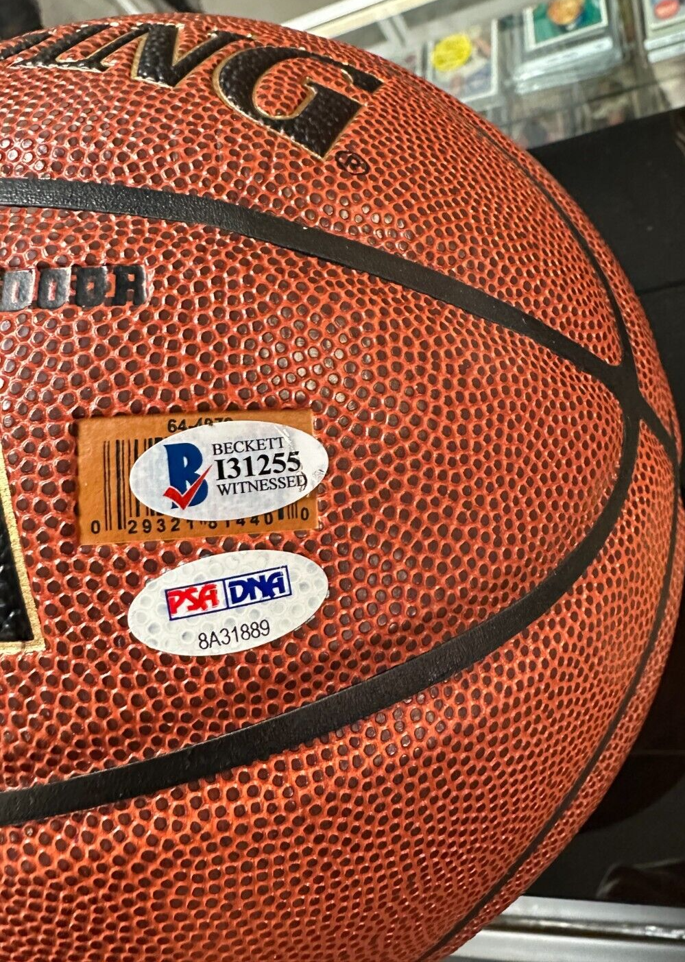 Kevin Garnett & Paul Pierce Autographed Spalding Official NBA Basketball BAS PSA