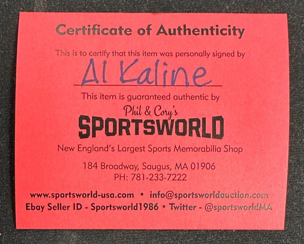 Al Kaline Autographed Bobby Brown American League Baseball HOF Tigers