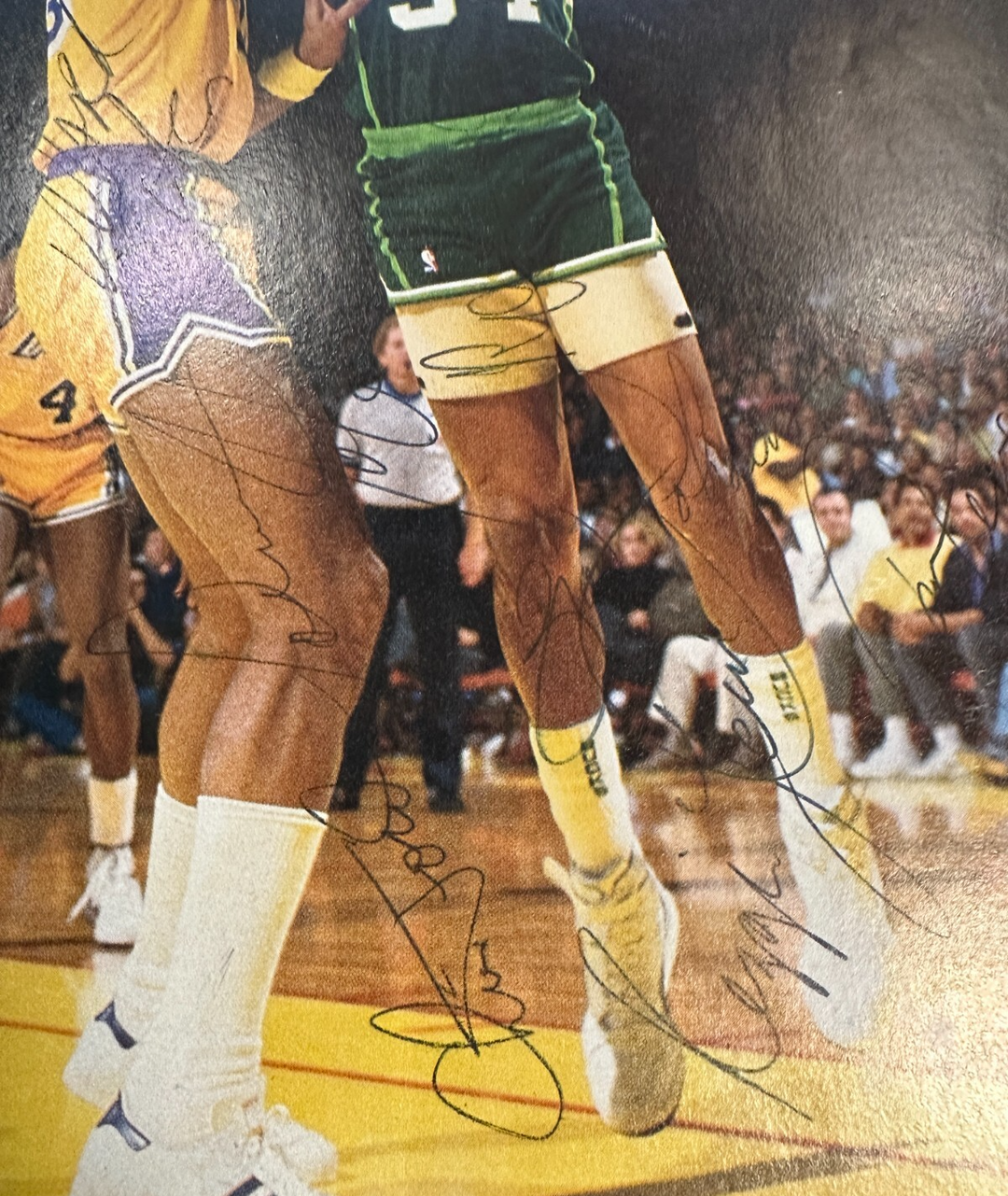 1988-89 Boston Celtics Team Signed Program Lewis Ainge DJ Ford BAS