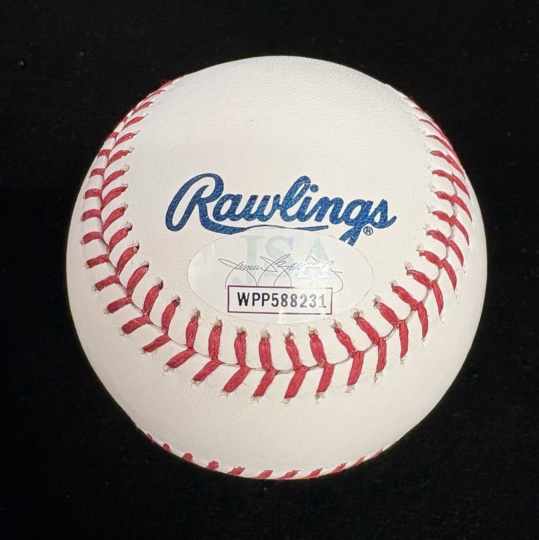 Barry Larkin Signed HOF Panel Baseball JSA Authentic Cincinatti Reds