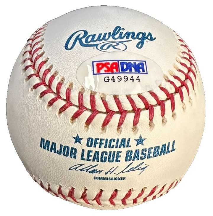 Jake Gibbs Autographed OML Baseball W/ 62 WS Champs Insc PSA Yankees