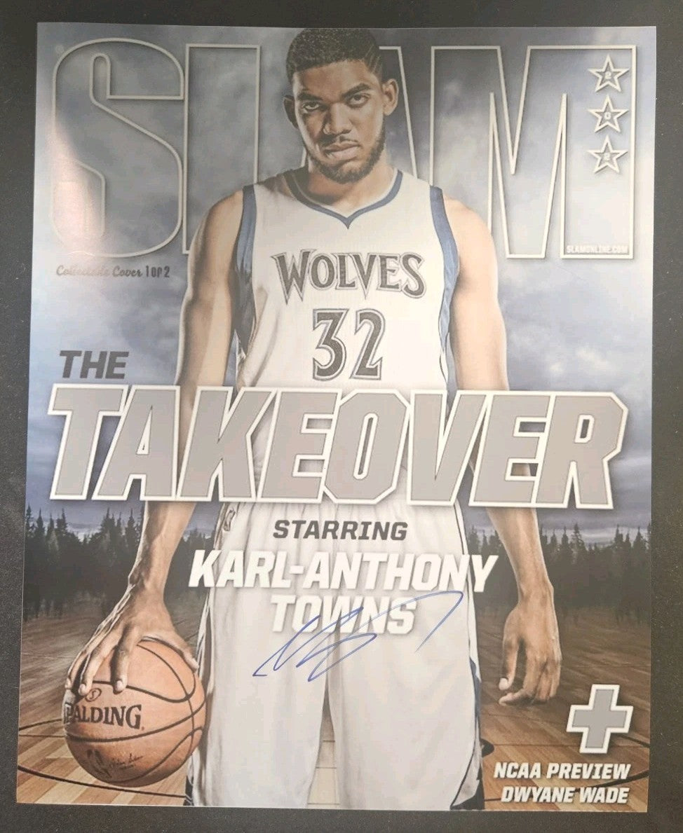 Karl-Anthony Towns Autographed Minnesota Timberwolves 16x20 Photo COA