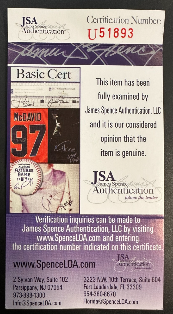 Xander Bogaerts Autographed Official Major Baseball JSA Red Sox Padres