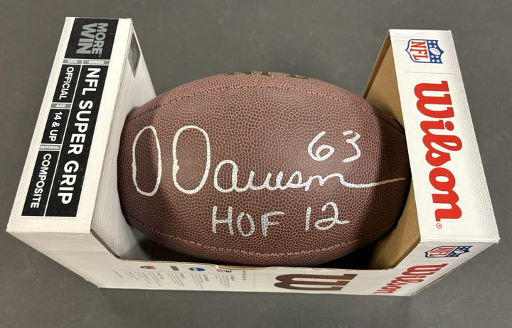 Dermontti Dawson Signed Inscribed Football Hall Of Fame 2012 COA Steelers