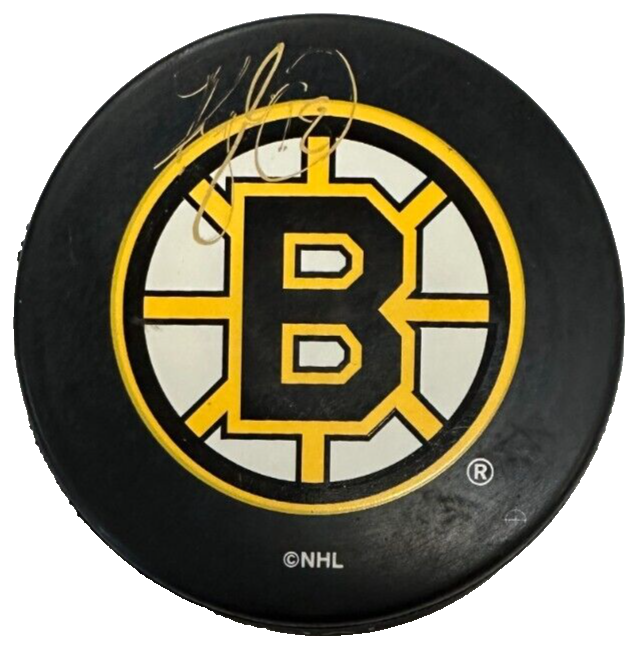 Kyle McLaren Autographed Boston Bruins Hockey Puck NHL