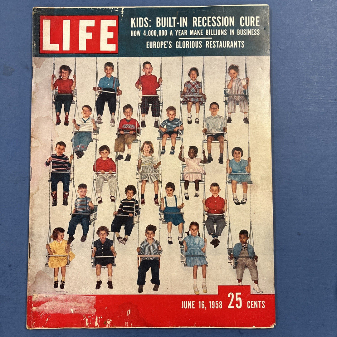 Life Magazine Vintage Kids Built In Recession Cure June 16 1958
