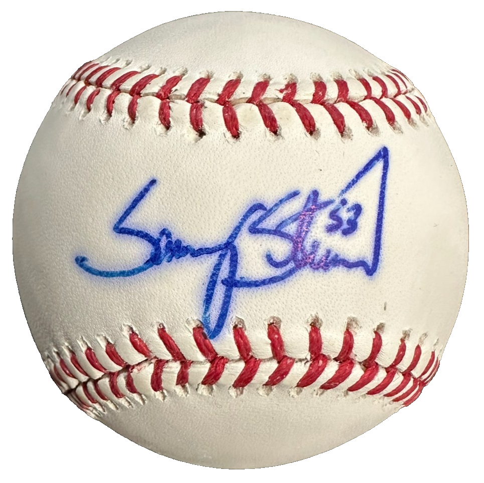 Sammy Stewart Autographed Official Major League Baseball Orioles Red Sox BAS