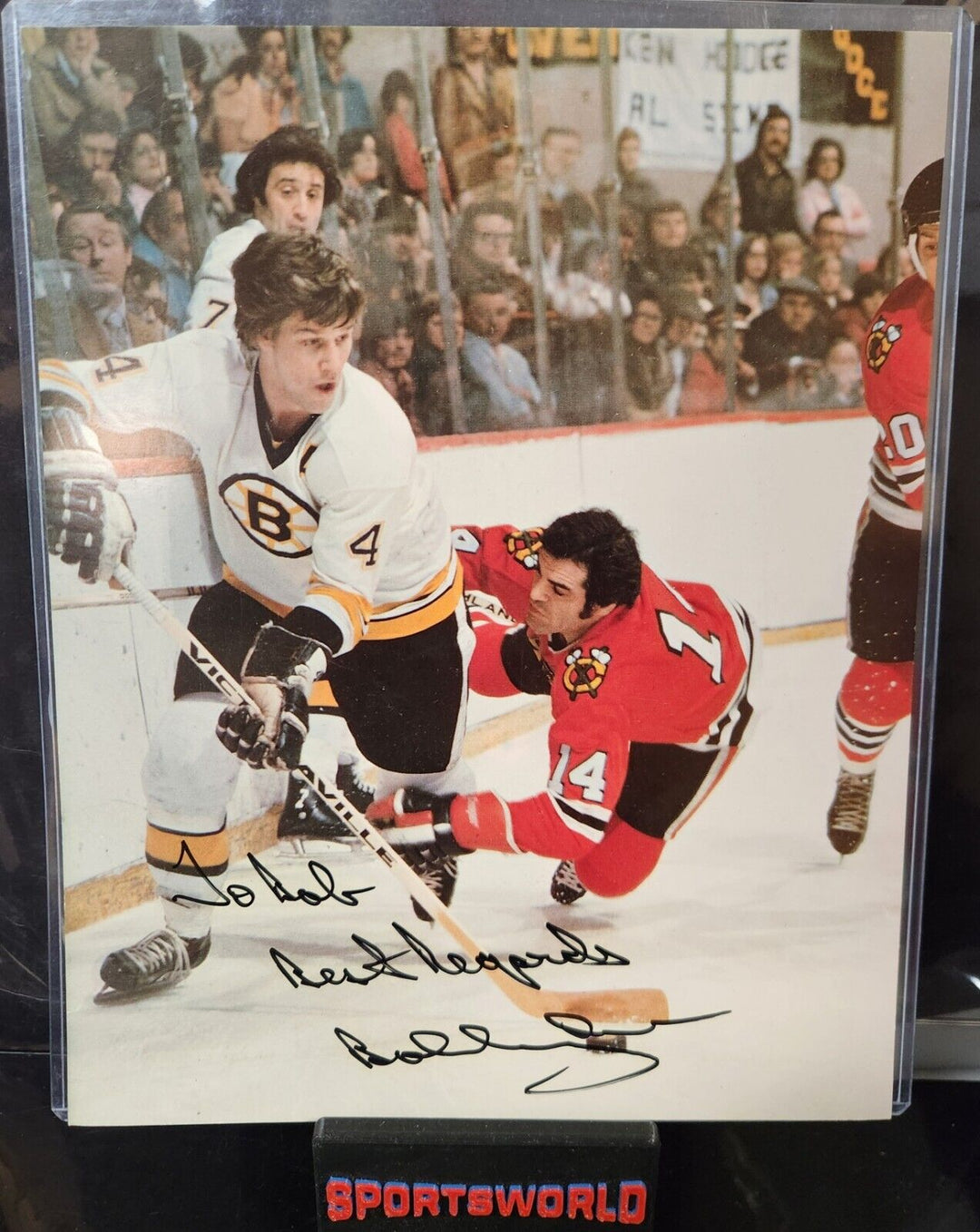 Bobby Orr Signed Inscribed "To Bob" 8x10 Photo Boston Bruins HOF COA