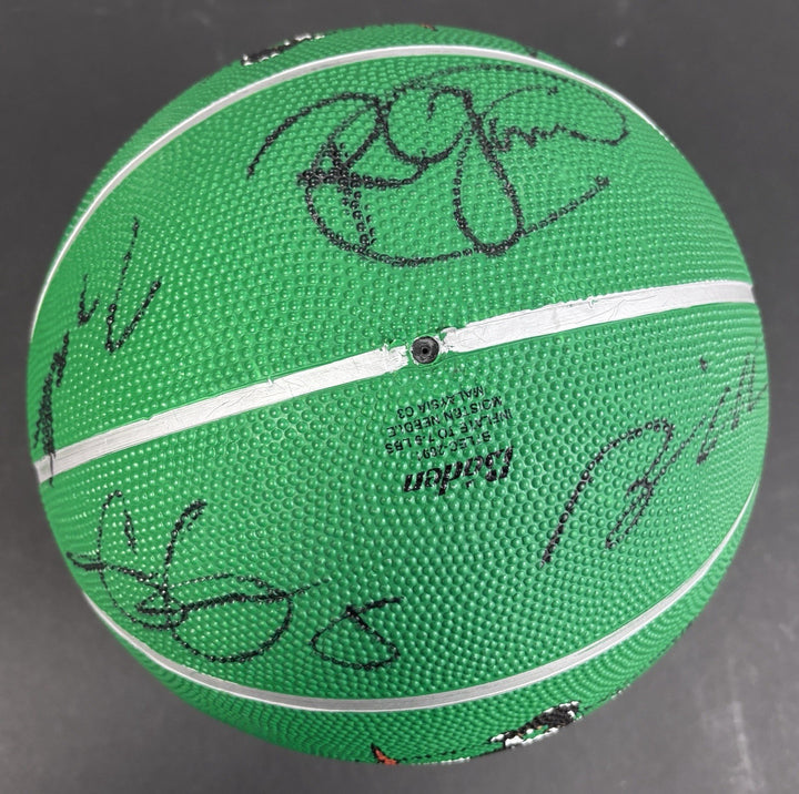 2006-07 Boston Celtics Team Signed Ball Paul Pierce +13 Sportsworld COA