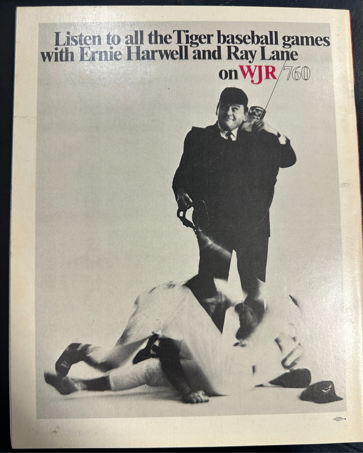 1970 Detroit Tigers Baseball Yearbook Kaline Freehan McClain