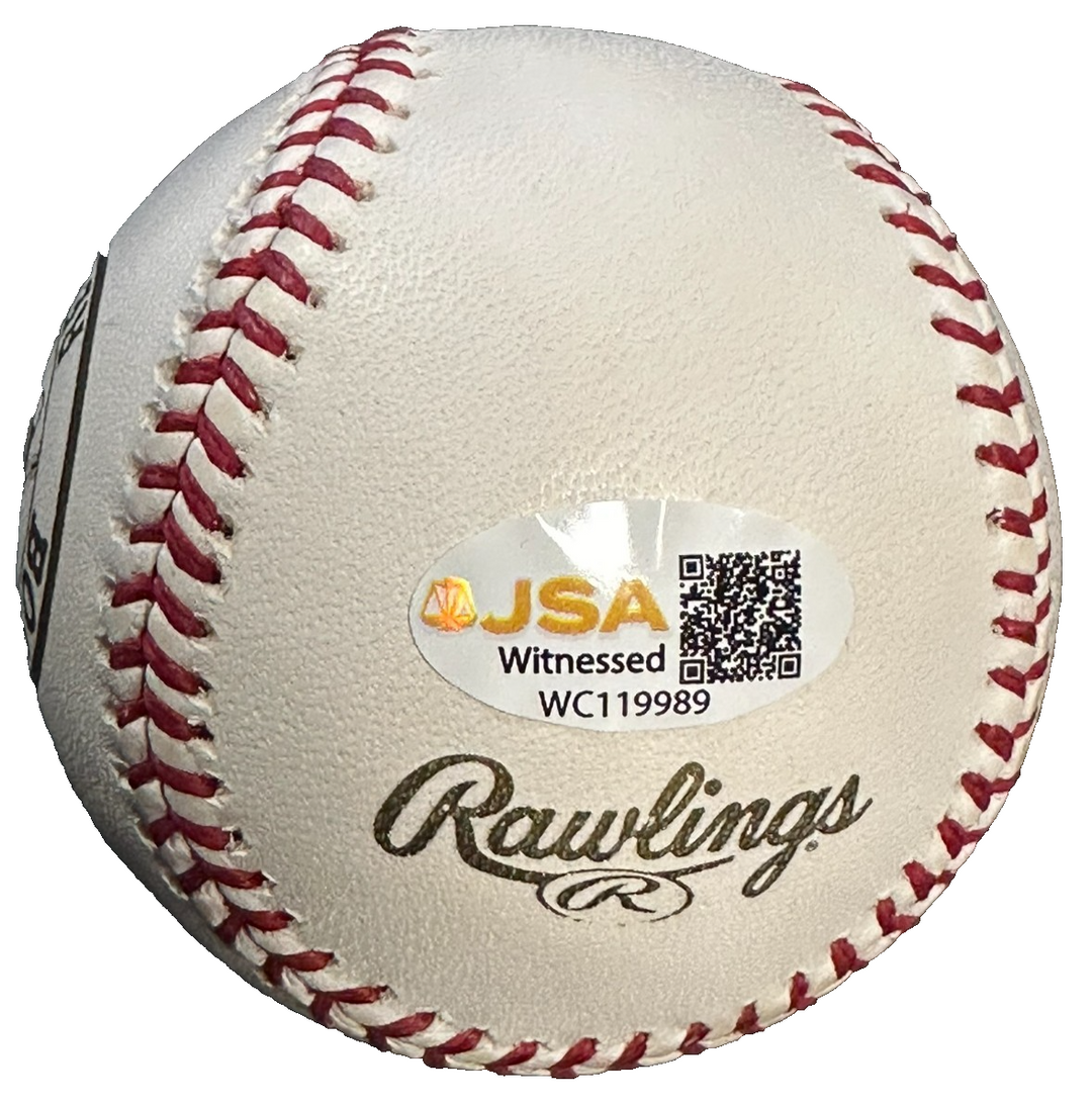 Kevin Millar Signed 2004 World Series Baseball W/04 WS Champs & Cowboy Up JSA