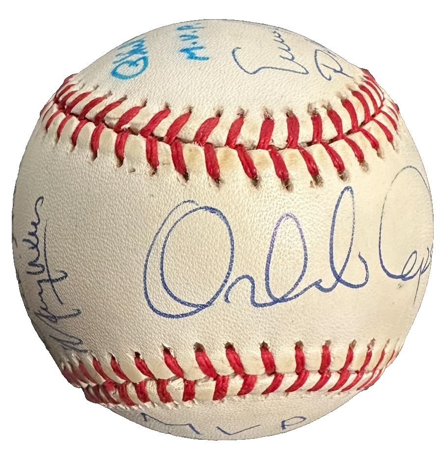 MLB MVP's Autographed ONL Baseball Robinson Banks Cepeda Allen BAS
