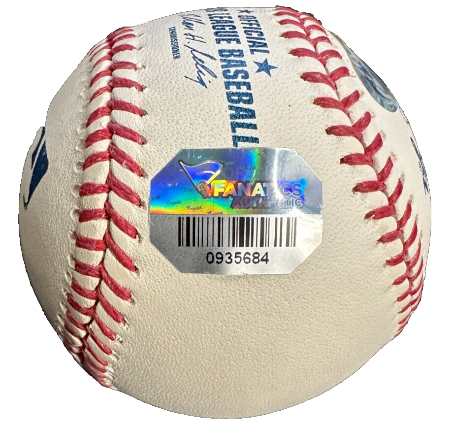 Wade Boggs Autographed OML Baseball W/ HOF 05 Insc MLB & Fanatics Red Sox