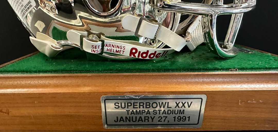 New York Giants Super Bowl XXV Silver Anniversary Full Size Helmet 1184/2500