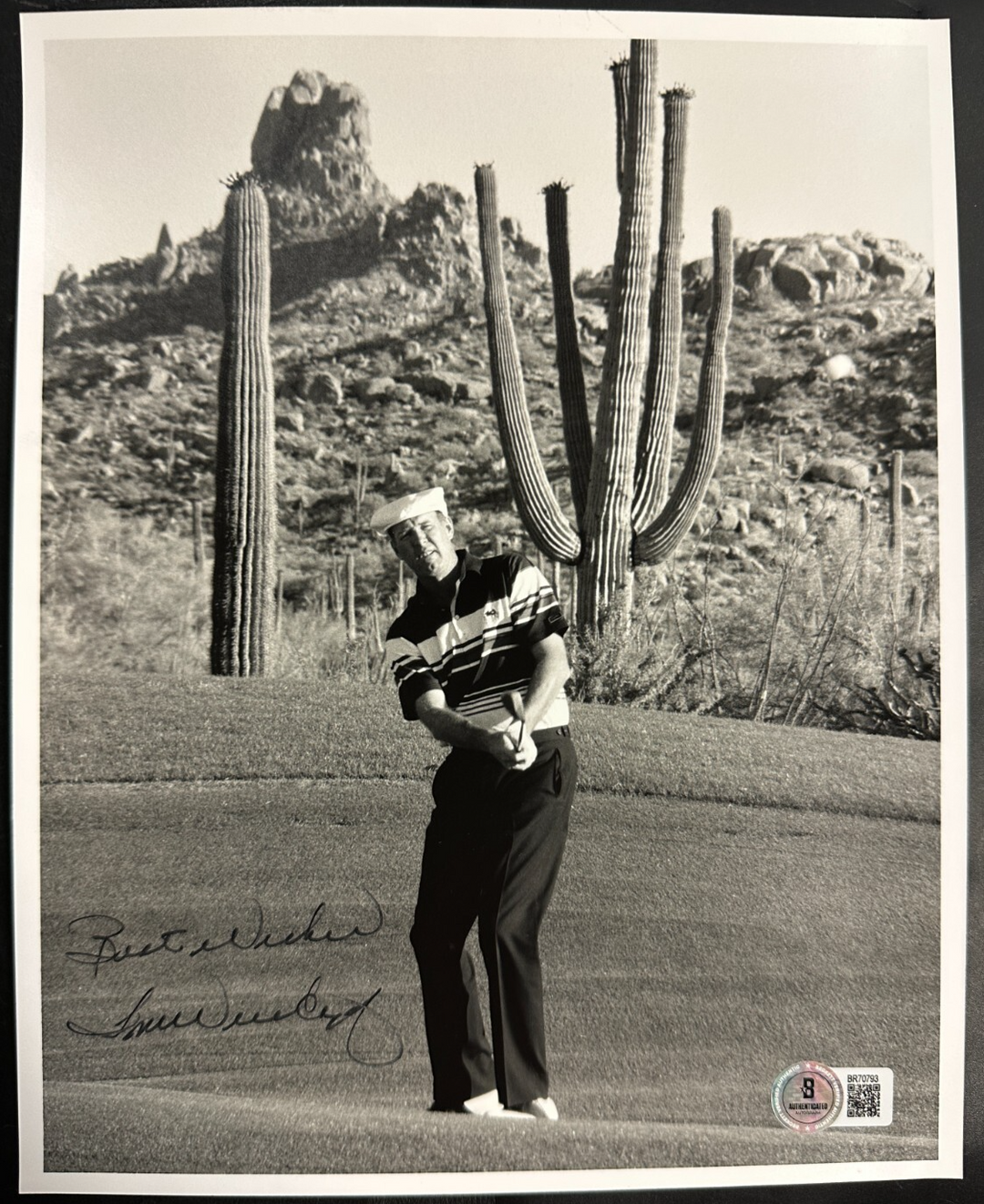 Tom Weiskopf Autographed 8x10 Photo HOF PGA BAS