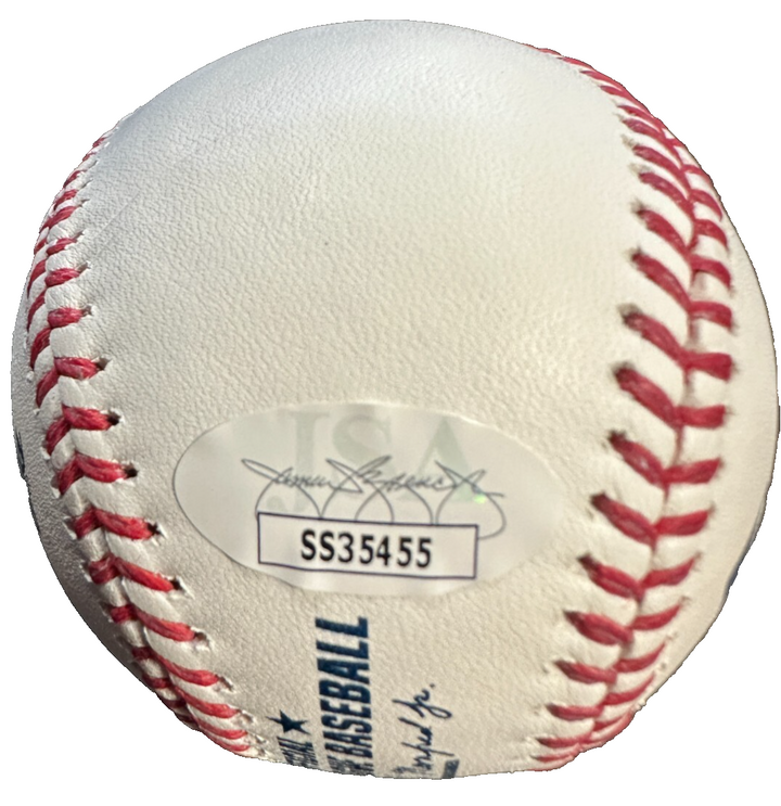 Rafael Devers Autographed Major League Baseball San Francisco Giants JSA
