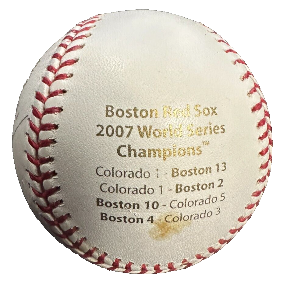 Theo Epstein Autographed 2007 World Series Baseball Boston Red Sox