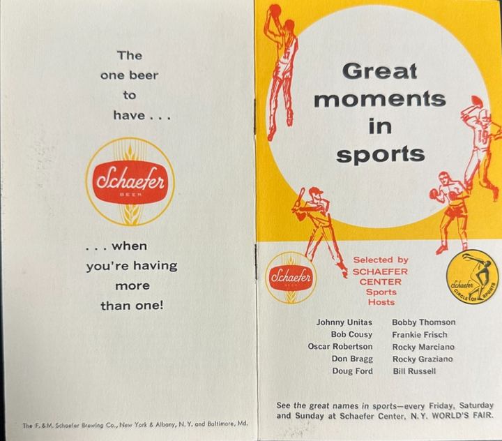 Rocky Marciano Autographed 1950's Great Moments in Sports Booklet BAS