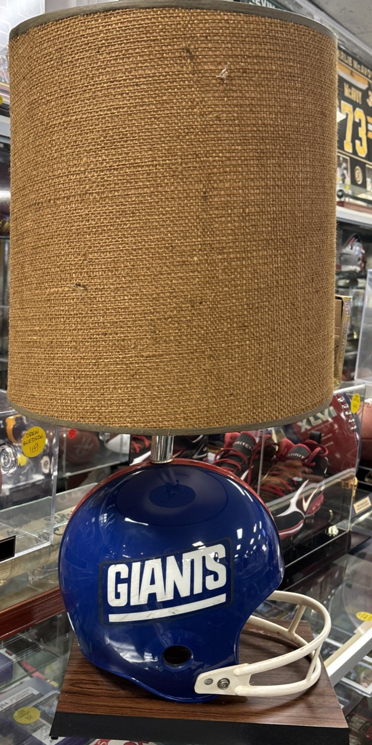 Vintage New York Giants Full Sized Helmet Lamp Tested