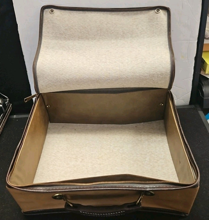 1974 SUPER BOWL VIII 8 Media Luncheon Zipper Bag Briefcase DOLPHINS vs VIKINGS