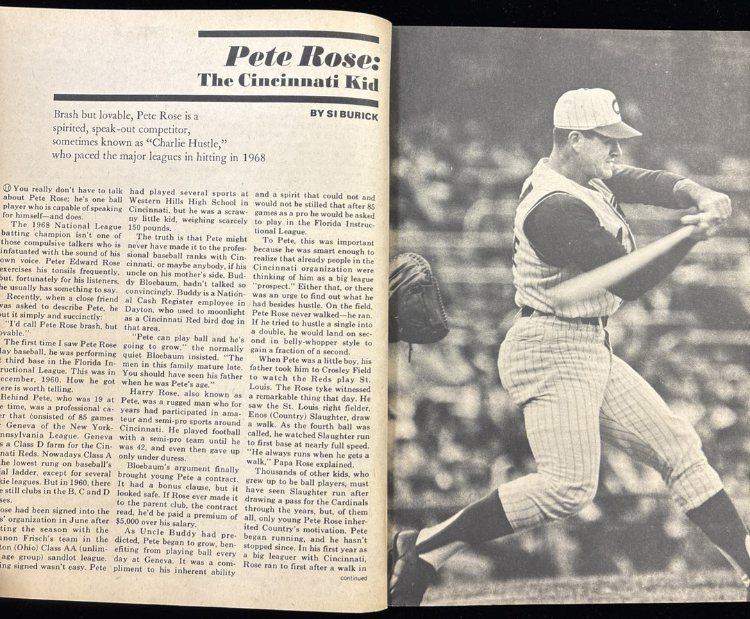 1960 Home Run Magazine Pete Rose Cincinnati Reds/ Lou Brock St Louis Cardinals