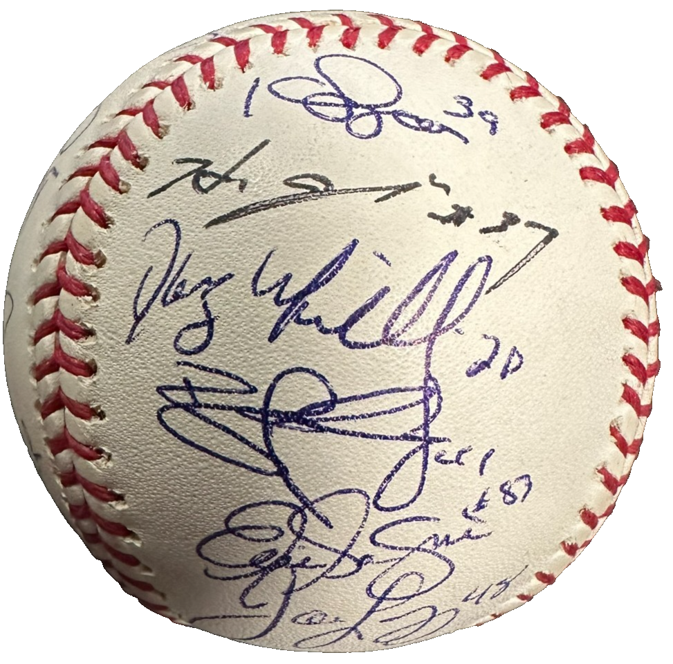 2007 Boston Red Sox Team Autographed Baseball Schilling Wakefield Lowell BAS