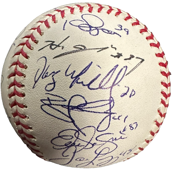 2007 Boston Red Sox Team Autographed Baseball Schilling Wakefield Lowell BAS