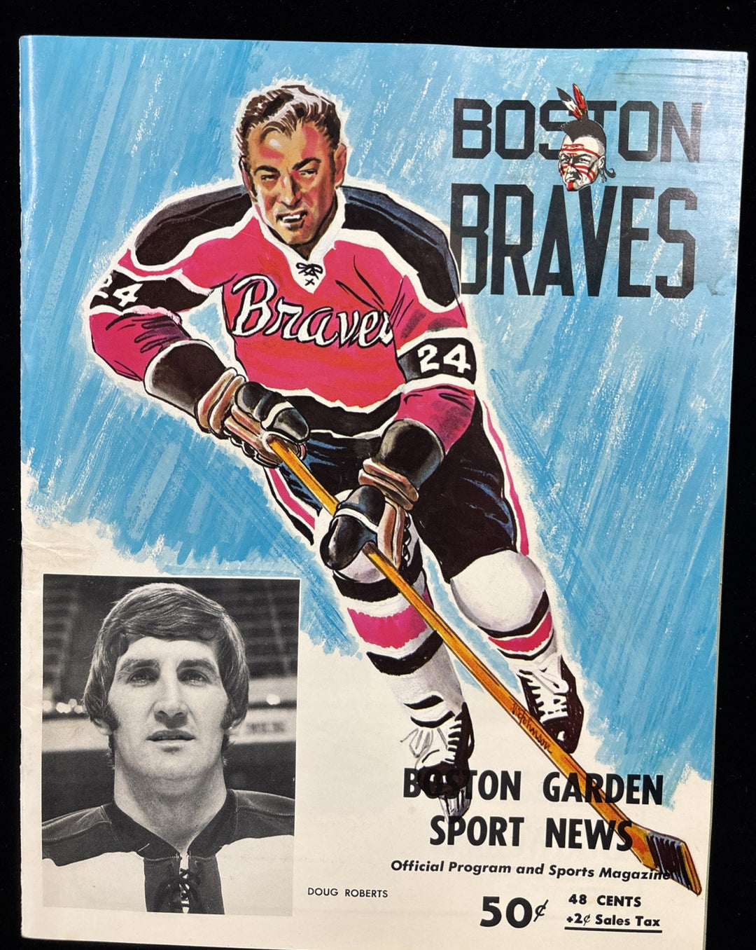 1971/1972 Boston Braves Program/Magazine Doug Roberts