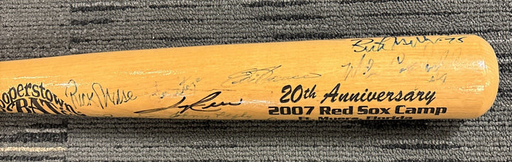 2007 Red Sox Fantasy Camp Signed Baseball Bat Lyons Pesky Stanley Bell Wise Etc.