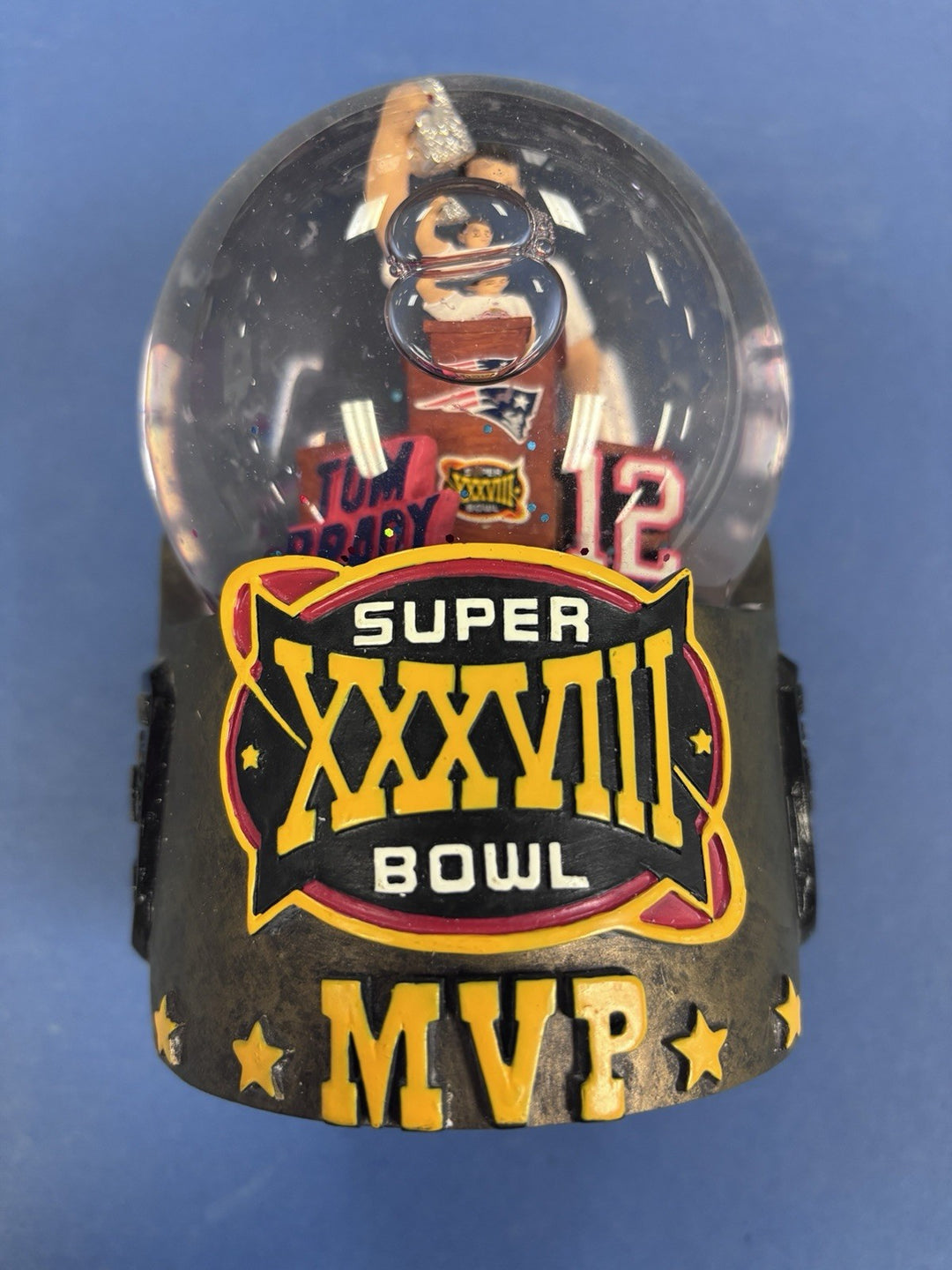 Tom Brady Super Bowl XXXVIII MVP Limited Edition Snow Globe 607/5004 NFL