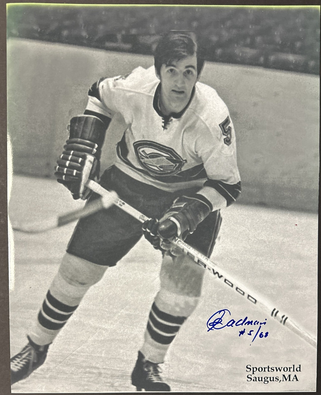 Carol Vadnais Autographed 16x20 Photo California Golden Seals