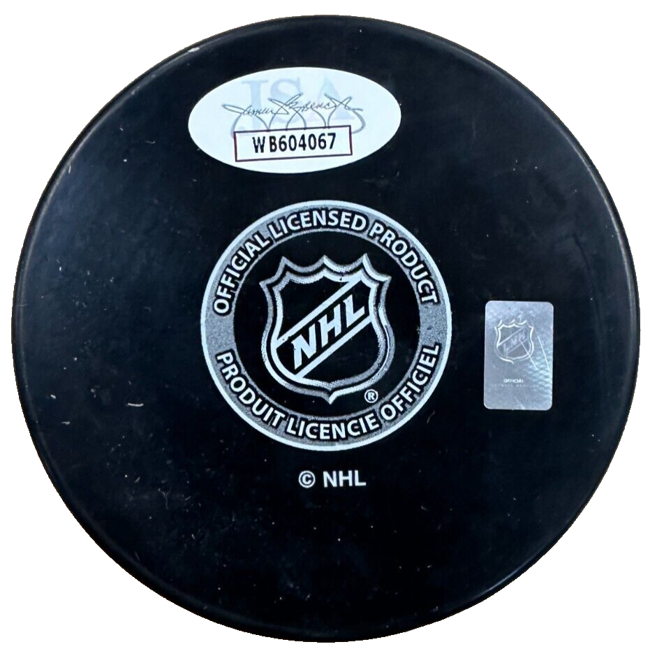 Tim Thomas Autographed Boston Bruins Hockey Puck JSA