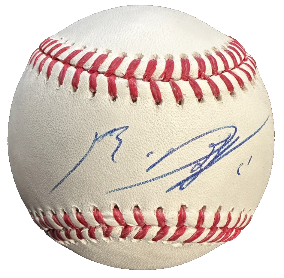 Rafael Devers Autographed Major League Baseball San Francisco Giants JSA