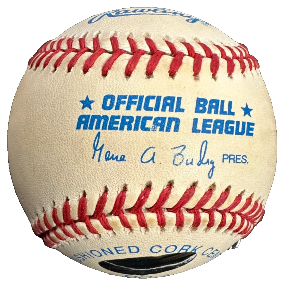 Tom Browning-Jim Bunning & Len Barker Signed Perfect Game Baseball