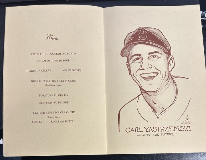 Jan 25, 1962 23rd Annual Baseball Writers Association America Dinner Program