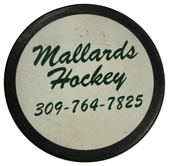 1990's Quad City Mallards Official Hockey Puck UHL