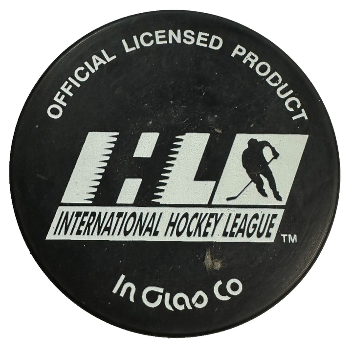 Vintage Kansas City Blades Official Hockey Puck IHL