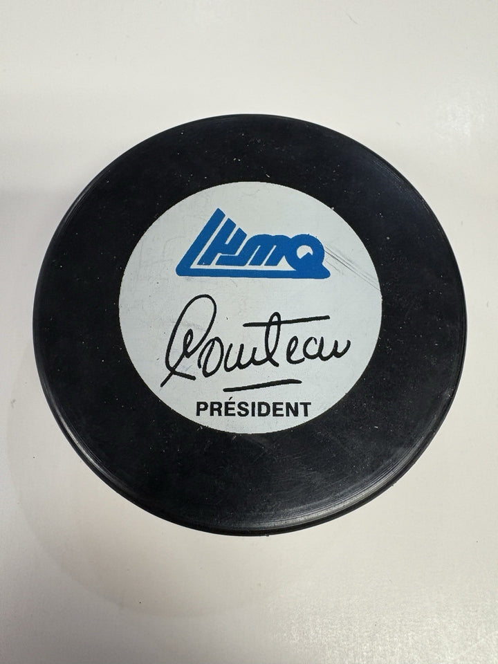 Vintage LHJMQ Moncton Wildcats Official Hockey Puck