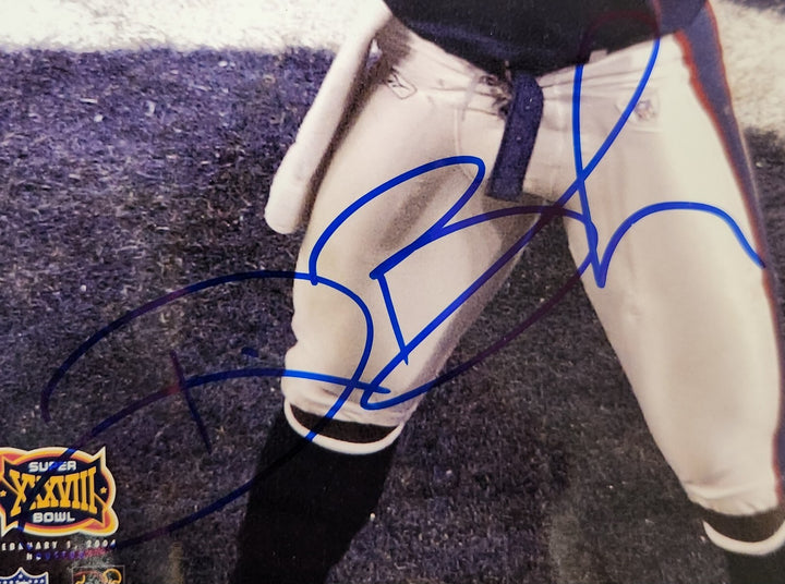 Deion Branch Signed 8x10 Photo New England Patriots COA