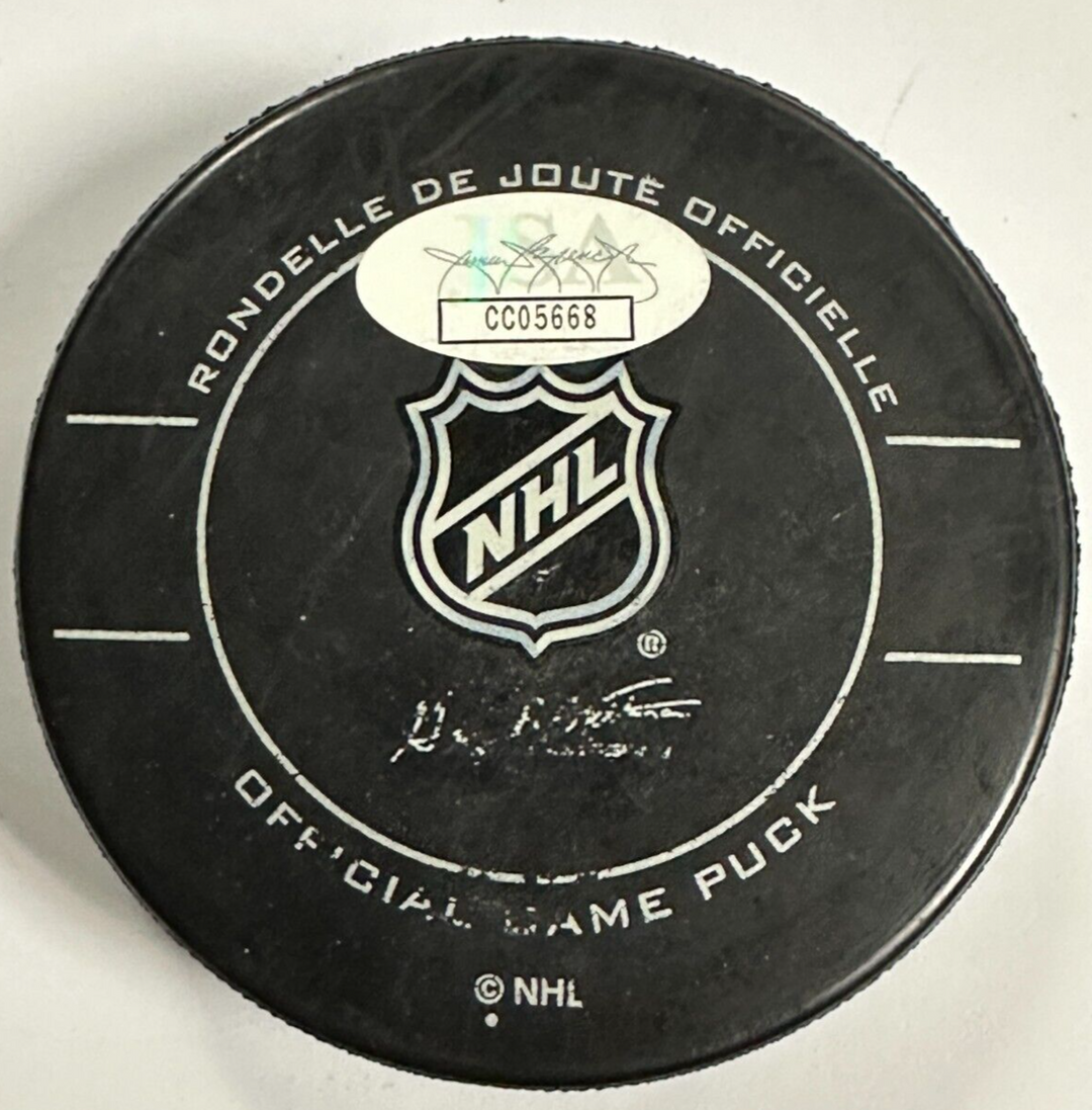 Jonathan Toews Autographed Chicago Blackhawks Official Game Puck JSA