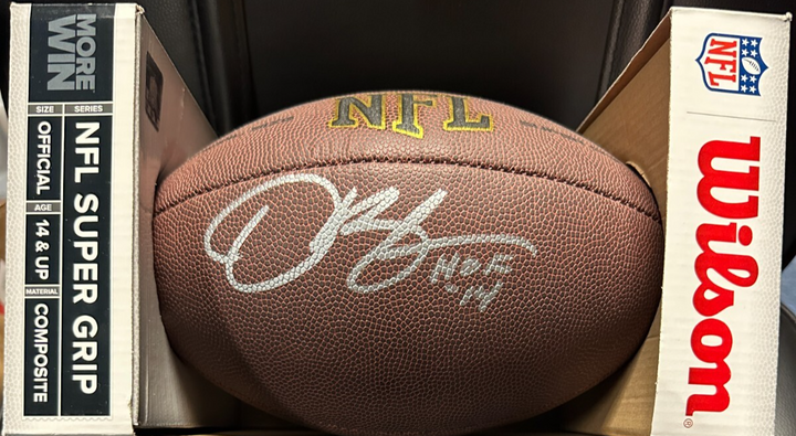 Derrick Brooks Autographed Wilson NFL Football W/ HOF 14 Insc Buccaneers