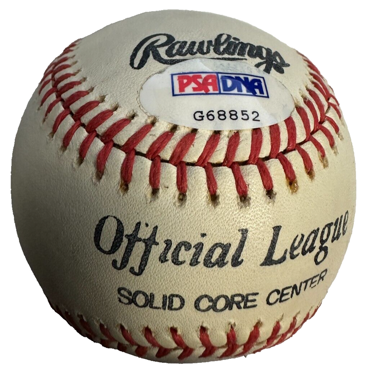 Ken Brett Autographed Official League Baseball PSA/DNA Red Sox